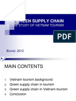 The Green Supply Chain: A Case Study of Vietnam Tourism