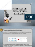 Sistemas de ecuaciones lineales gráficas