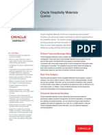 Oracle Hospitality Materials Control: Efficient Food and Beverage Management