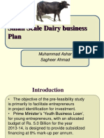 Small Scale Dairy Business Plan: Muhammad Ashar Sagheer Ahmad