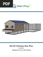 Free 39x19 Chicken Run Plan PDF