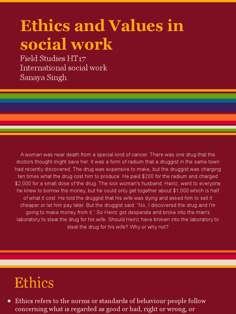 Ethics in Social Work Practices | PDF | Morality | Social Work