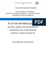 Plan de Trabajo Carnavales San Miguel