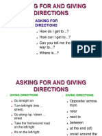 Asking and Giving Direction
