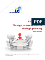 BSBHRM602 Manage Human Resources Strategic Planning: Learner Workbook