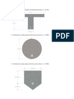 1.) Determine The Cracking Moment of The Beam Section Shown. F'C 21 Mpa