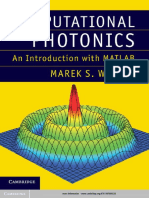 Marek S. Wartak - Computational Photonics_ an Introduction With MATLAB (2013, Cambridge University Press)