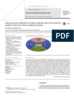 Adsorption and Coadsorption of Organic Pollutants and A Heavy Metal by Graphene Oxide and Reduced Graphene Materials