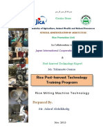 Rice Post-Harvest Technology Training Program: Prepared by