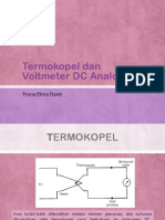 Termokopel Dan Voltmeter DC Analog
