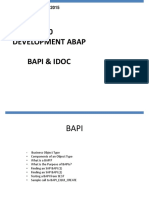 Abap - Bapi and Idoc