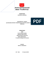 La Influencia Positiva y Negativas de Las TICS en El Campo Laboral Del Regente de Farmacia