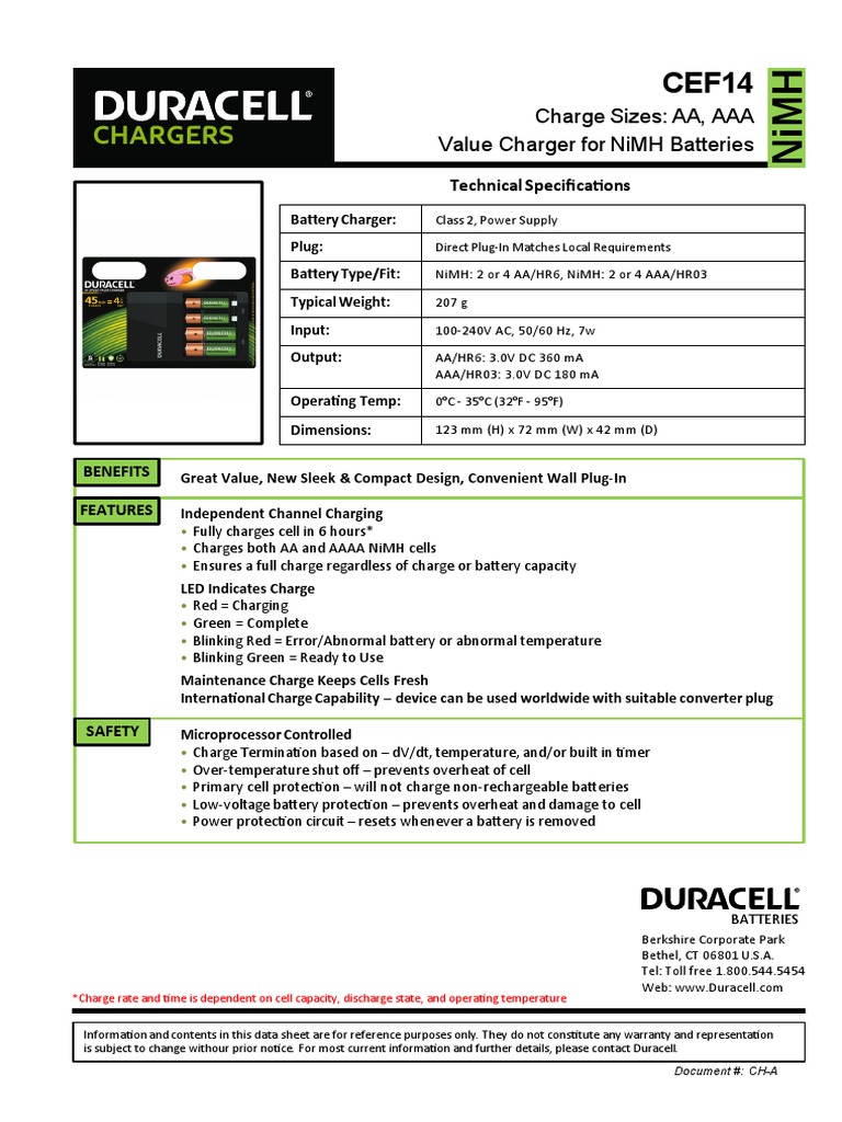 Duracell Charger | PDF | Battery Charger | Electrical Engineering