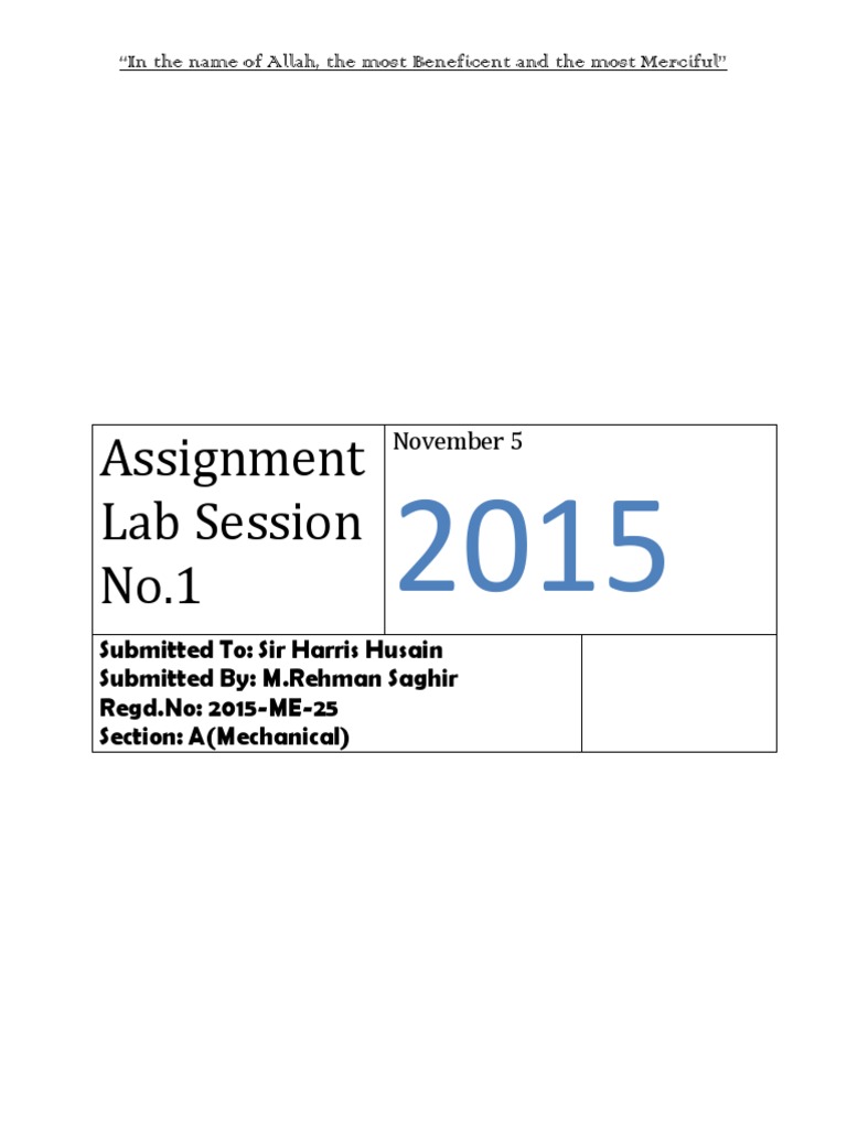 Assignment Lab Session No.1 | PDF | Pressure Measurement | Calibration