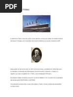 HISTÓRIA DO TITANIC