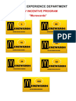 Customer Experience Department: Daily Incentive Program "Mcrewards"