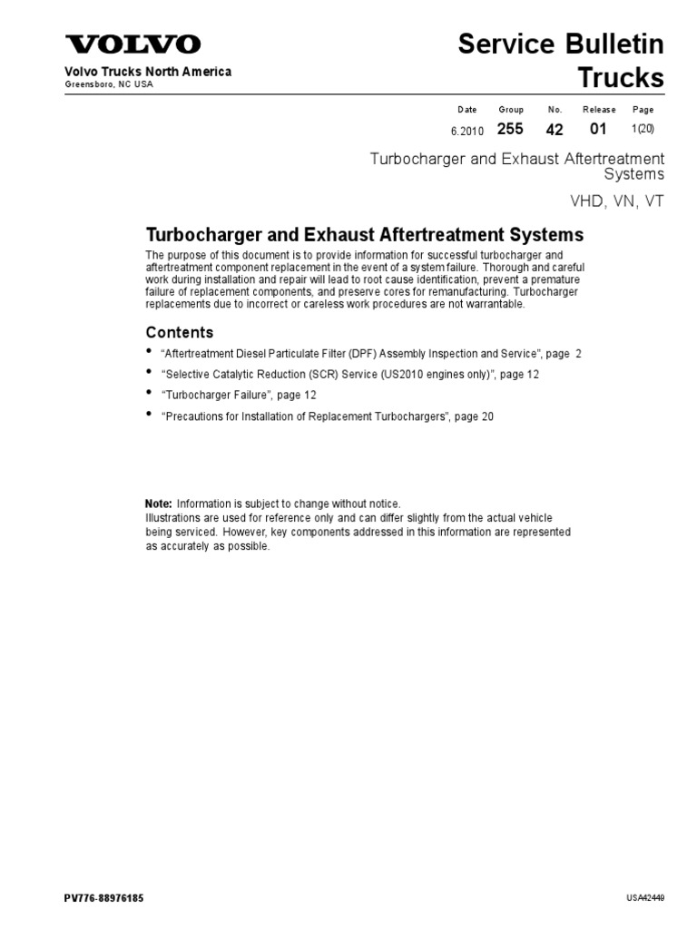 Aftertreatment Diesel Particulate Filter Systems PDF Turbocharger