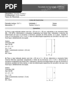 Lista de Exercicios engenharia