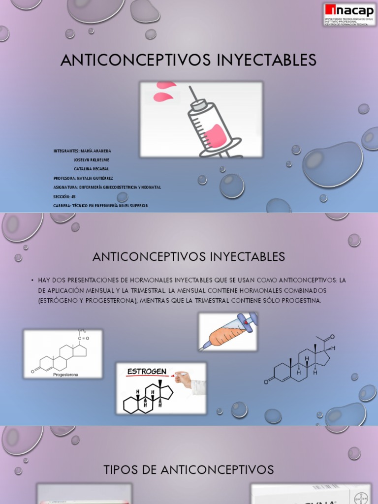 Anticonceptivos Inyectables | PDF | Control de la natalidad | La salud ...
