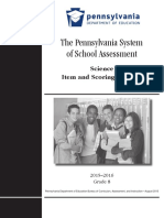 2015 PSSA Item and Scoring Sampler Science Grade 8
