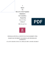 A On How To Be A Better Negotiator Submitted To Dr. Govind Dave Prepared by