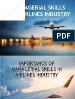 Managerial Skills For Airlines Industry