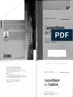 Lacoustique de Lhabitat PDF