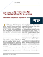Mechatronic Platforms For Transdisciplinarity Learning: Vistrian M Aties, Olimpiu Hancu and Ciprian-Radu Rad