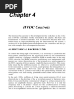 HVDC Controls: 4.1 Historical Background