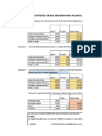 Ejercicio 5 Técnicas Para Determinar Precio de Venta