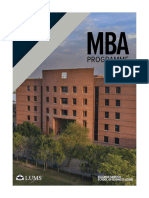 LUMS MBA Programme 30 Years Excellence