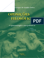 Oposições Filosóficas - Epistemologia e Seus Problemas PDF