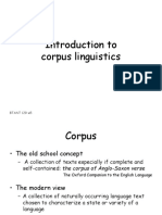Introduction To Corpus Linguistics