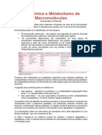 Bioquímica e Metabolismo de Proteínas e Aminoácidos.docx