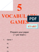 Vocabulary Games