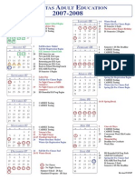 Milpitas Adult Ed Calendar 2007-08