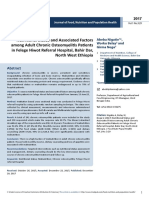 Nutritional Status and Associated Factorsamong Adult Chronic Osteomyelitis Patientsin Felege Hiwot Referral Hospital Bahir Darnort