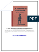 A. Souché - La Récitation Française Au Cours Élémentaire