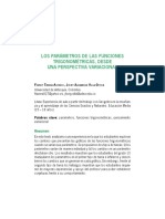 Los Parámetros de Las Funciones Trigonométricas, Desde Una Perspectiva Variacional