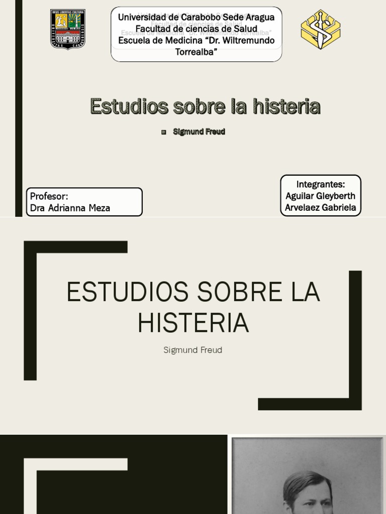 Estudios Sobre La Histeria PDF Sigmund Freud Psique (psicología)
