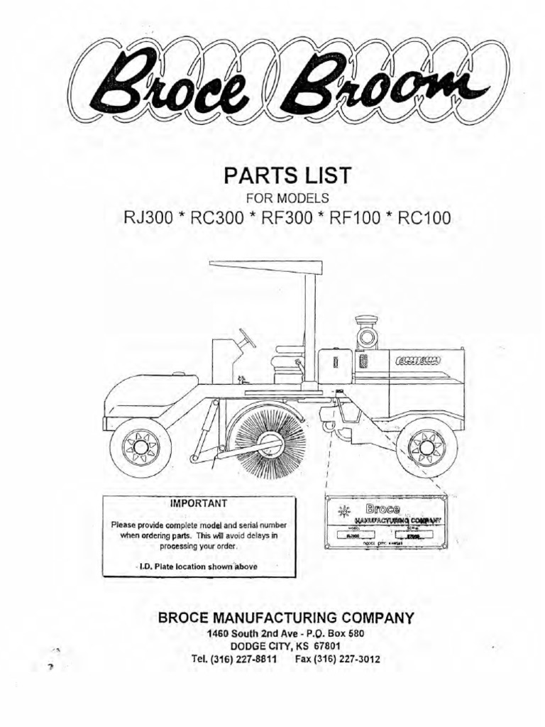 300seriesbrocebroompartscatalog8600088649.pdf Pump Valve
