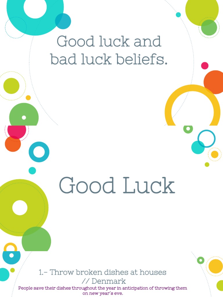 Good Luck and Bad Luck Beliefs | PDF | Home & Garden | Art