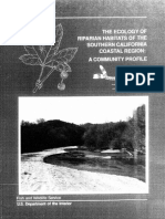 (Faber Et Al, 1989) The Ecology of Riparian Habitats of The Southern California Coastal Region A Community Profile PDF