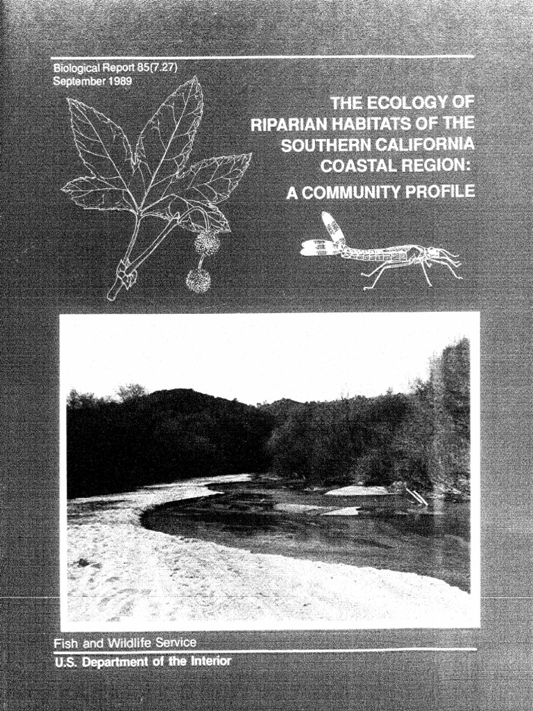 Ecology of Southern California Riparian Habitats | PDF | Systems ...