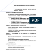 CAPITULADO PARA SISTEMATIZACIÓN DE INTERVENCIÓN PROFESIONAL