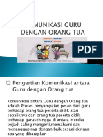 Komunikasi Guru Dengan Orang Tua