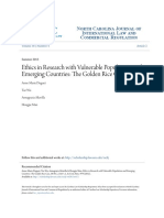 Ethics in Research With Vulnerable Populations and Emerging Countries - The Golden Rice Case PDF