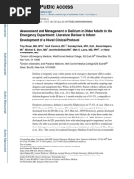Brief Confusion Assessment Method (bCAM) : Instruction Manual v1 | PDF ...
