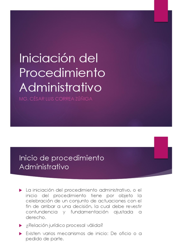Inicio Del Procedimiento Administrativo | PDF | Justicia | Crimen y ...