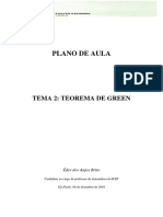 Plano Teorema de Green